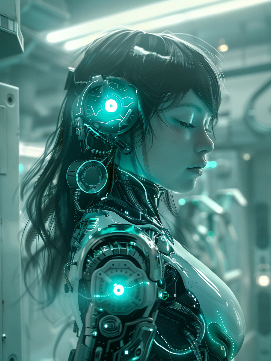 искусственный интеллект в форме женской кибернетической оболочки