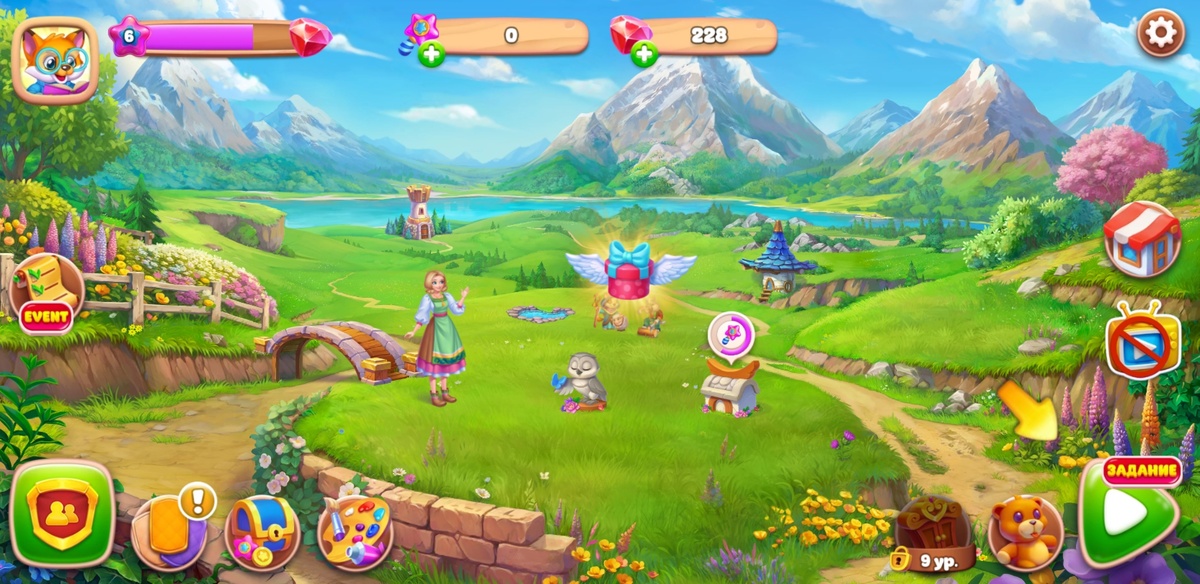 Полянка в игре Ёлочка