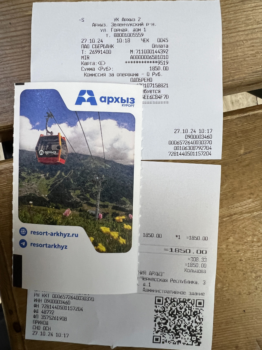 Стоимость туристического подъёма разовый