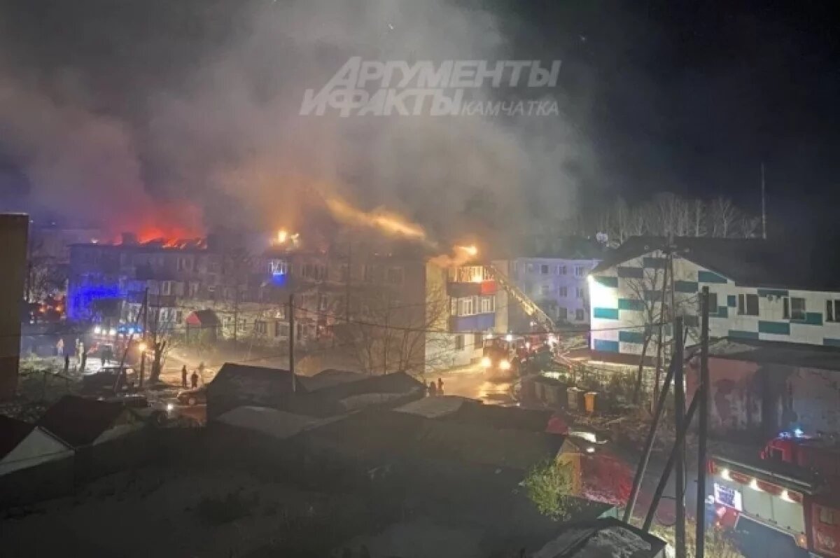    Пожар в селе Сосновка на Камчатке локализован