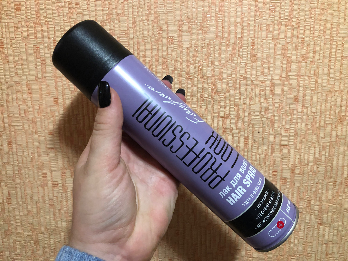 Лак для волос Hair spray professional look FANFARE уход и фиксация 300 мл отзывы