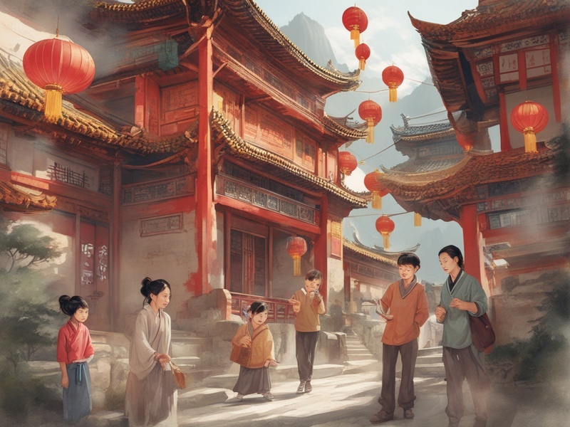 Китайская деревня по мнению ИИ