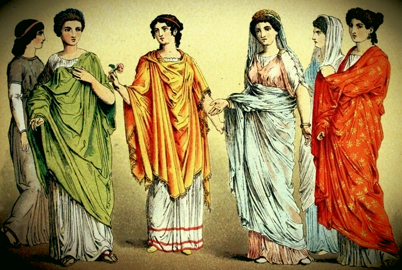 Древнегреческие наряды. Фото взято с Яндекс картинок.