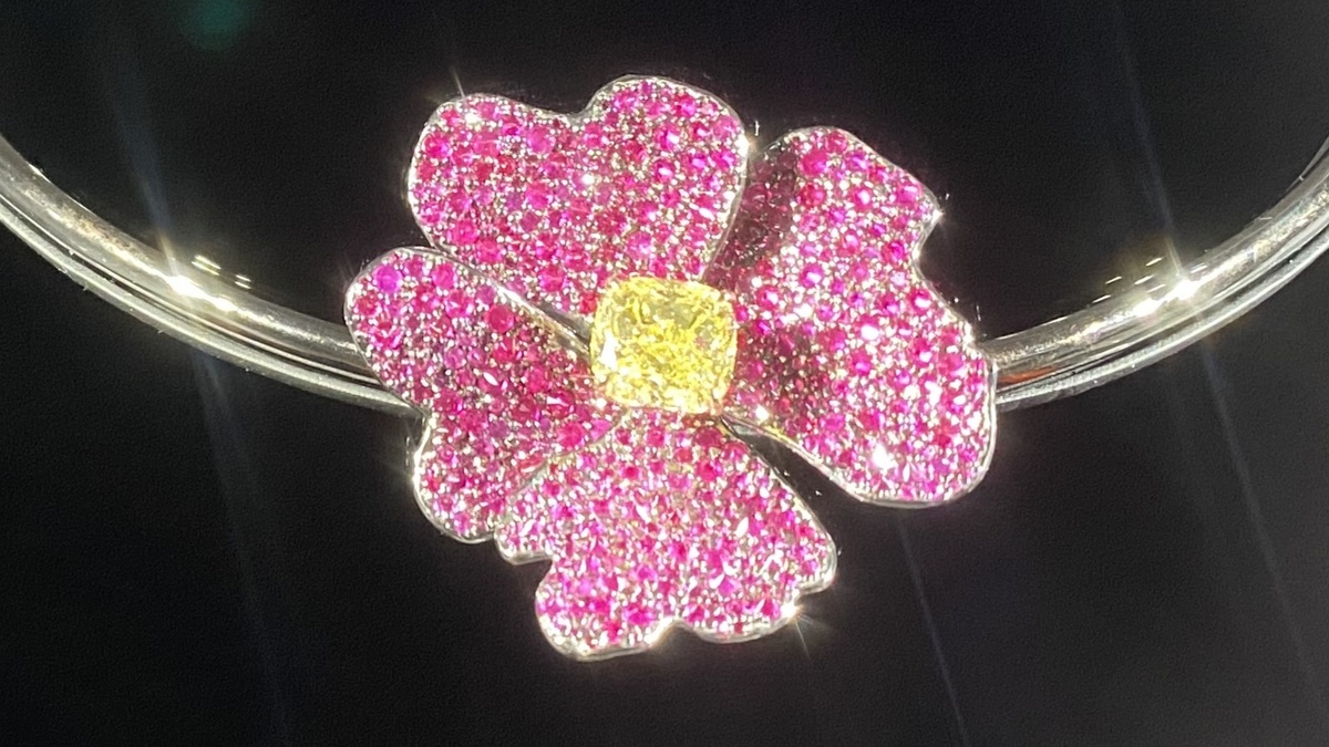 Колье "Аленький цветочек"