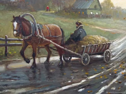 Осень в деревне. Нестеров