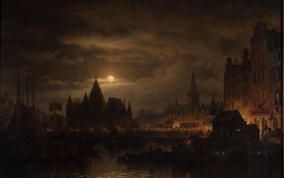 А. Боголюбов. Ярмарка в Амстердаме.