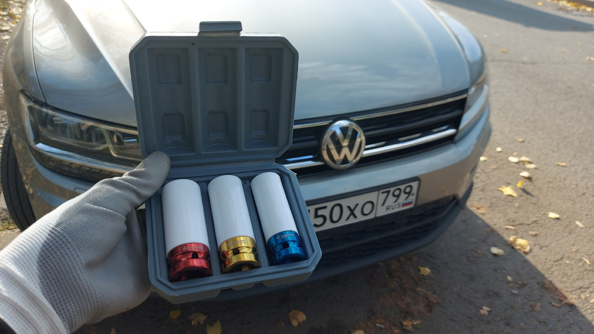 Набор головок ударных для колёсных дисков 1/2