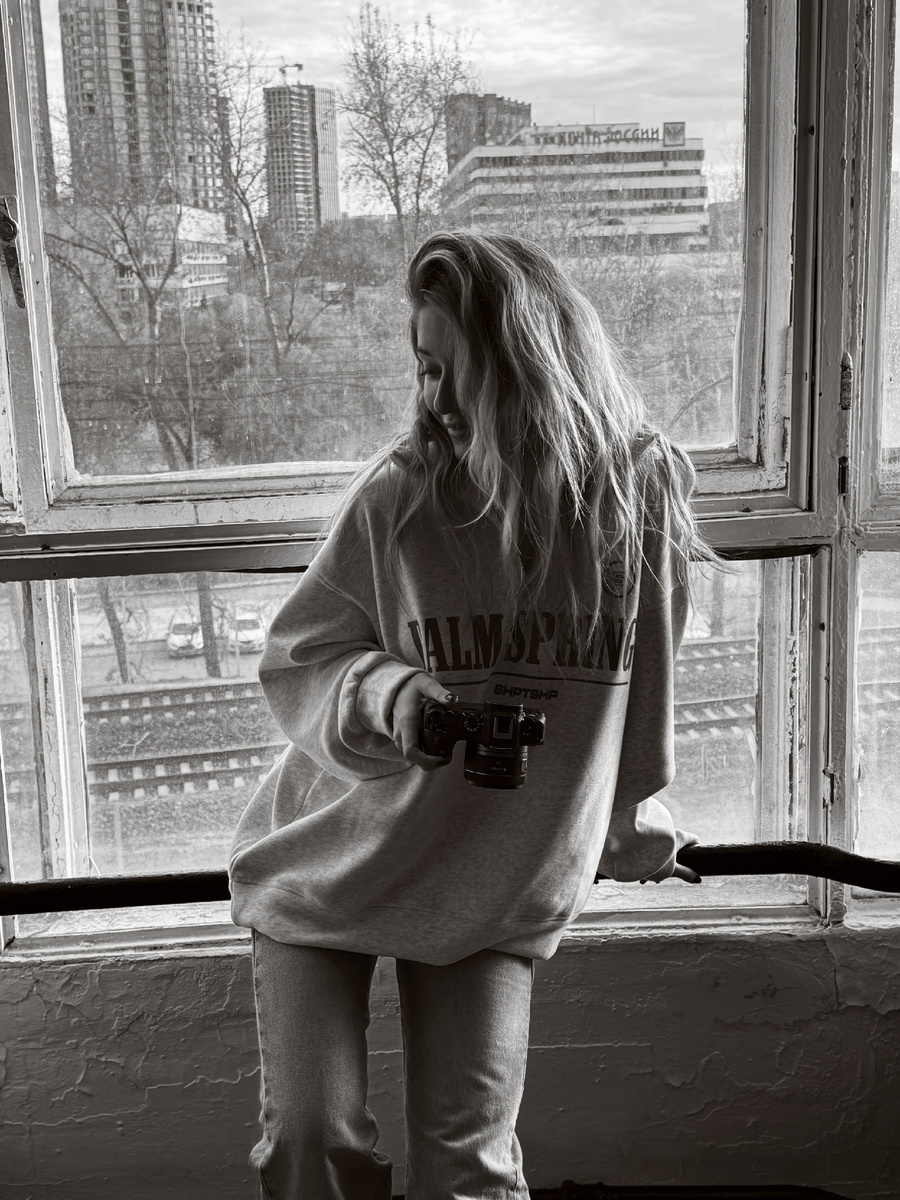 Фото в студии после первой съемки 