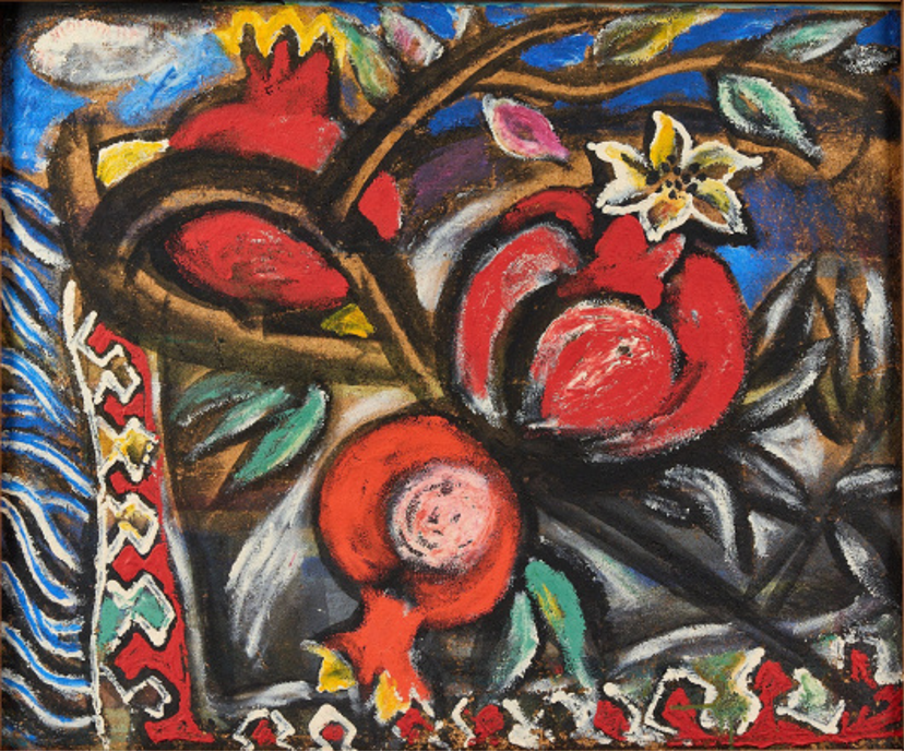 Т. Нариманбеков. Гранаты над ковром. 1973 г.