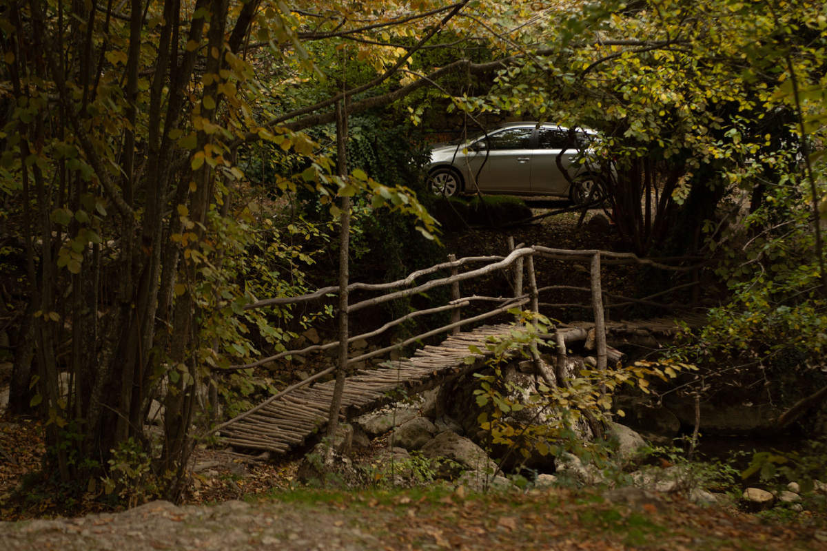 Интересный мостик неподалёку от паковки. 