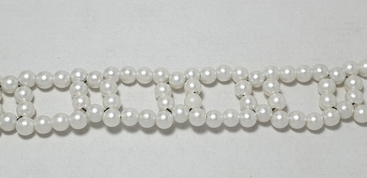 Цепочка из бисера двойная широкая