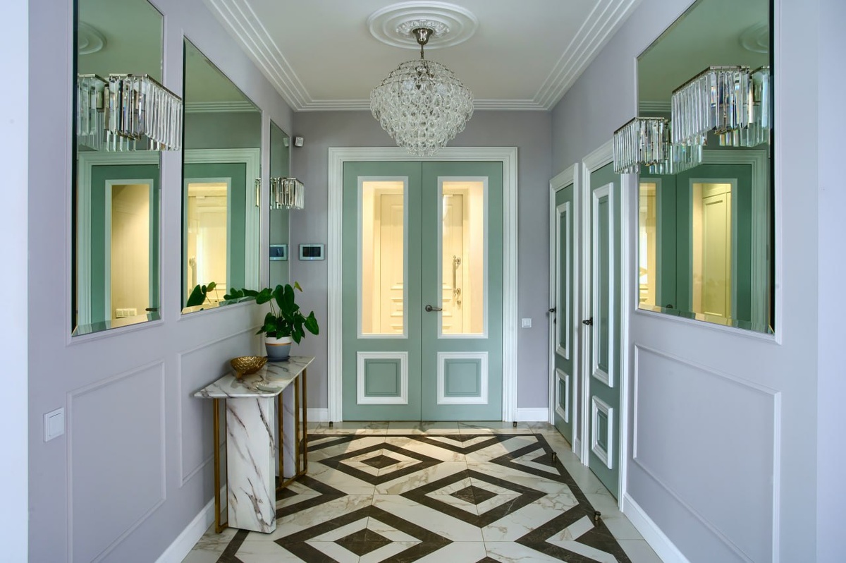 Двухцветные двери DORIAN.RU коллекции VISСONTI, модель 03 и 13 в реализованном проекте дизайнера Анны Тутыниной