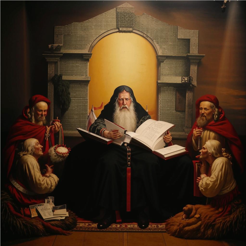 Драмогерменевтика. Создано с помощью нейросети Кандинский 3.1. 