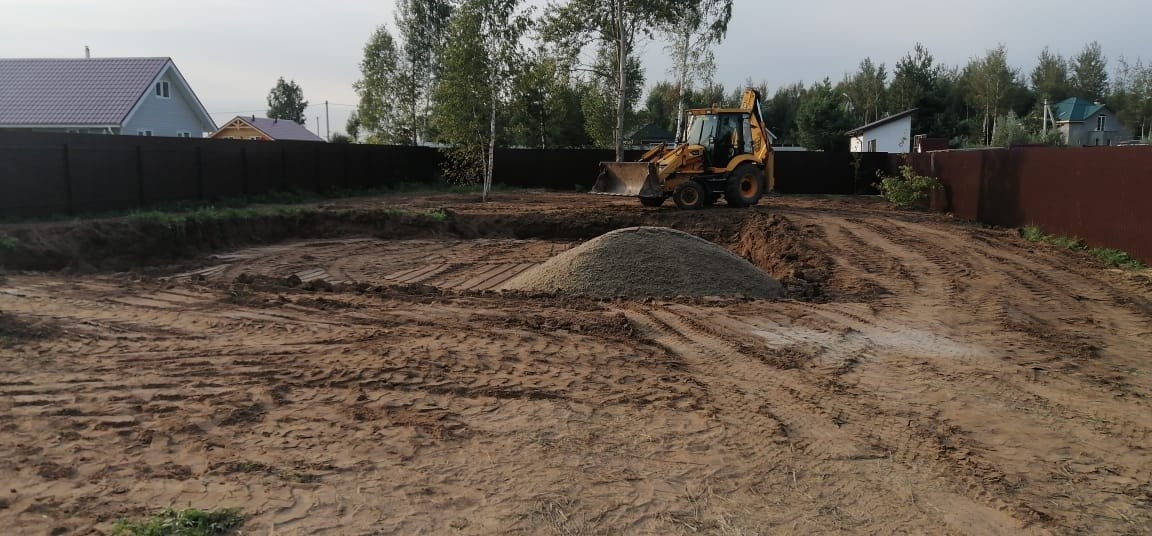 Подготовительные работы под фундамент