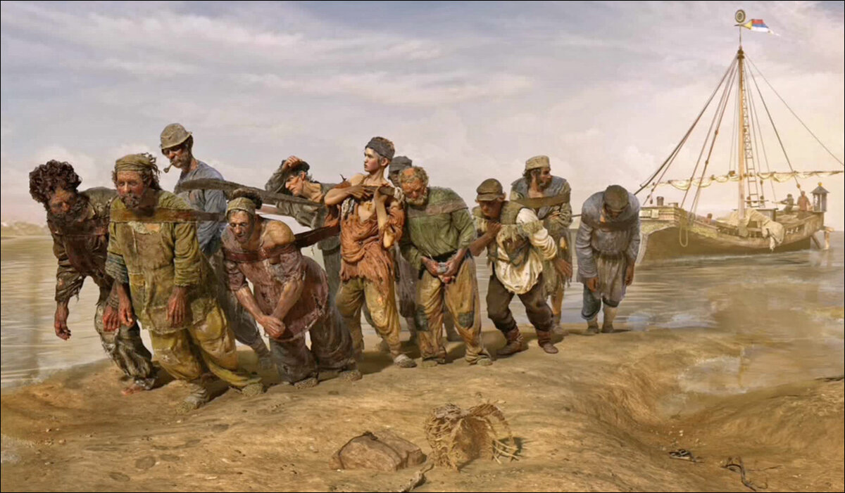 Бурлаки на Волге