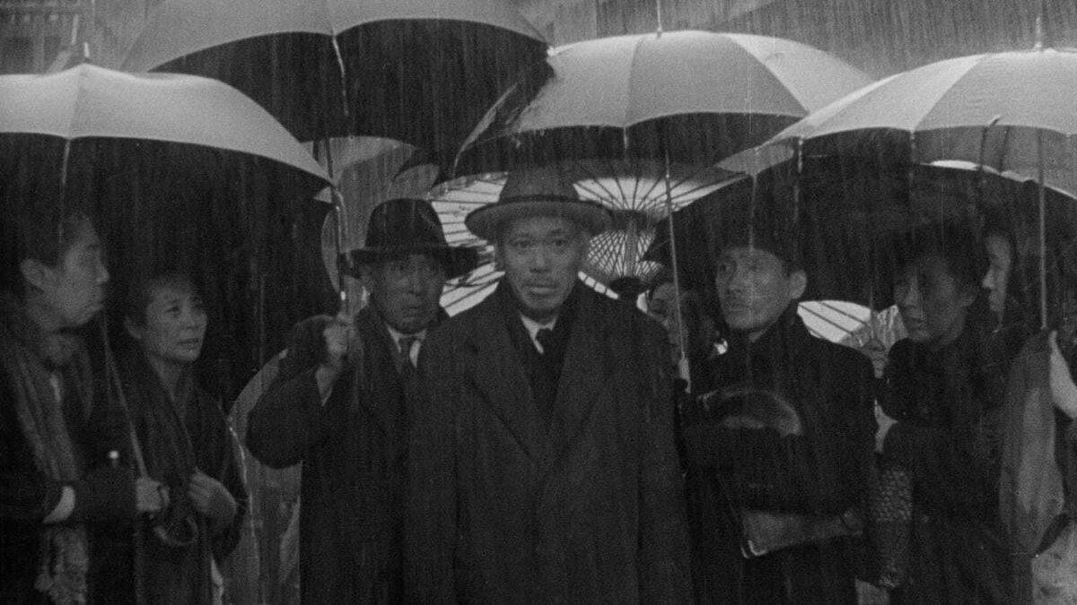 Кадр из фильма «Жить» (Ikiru) 