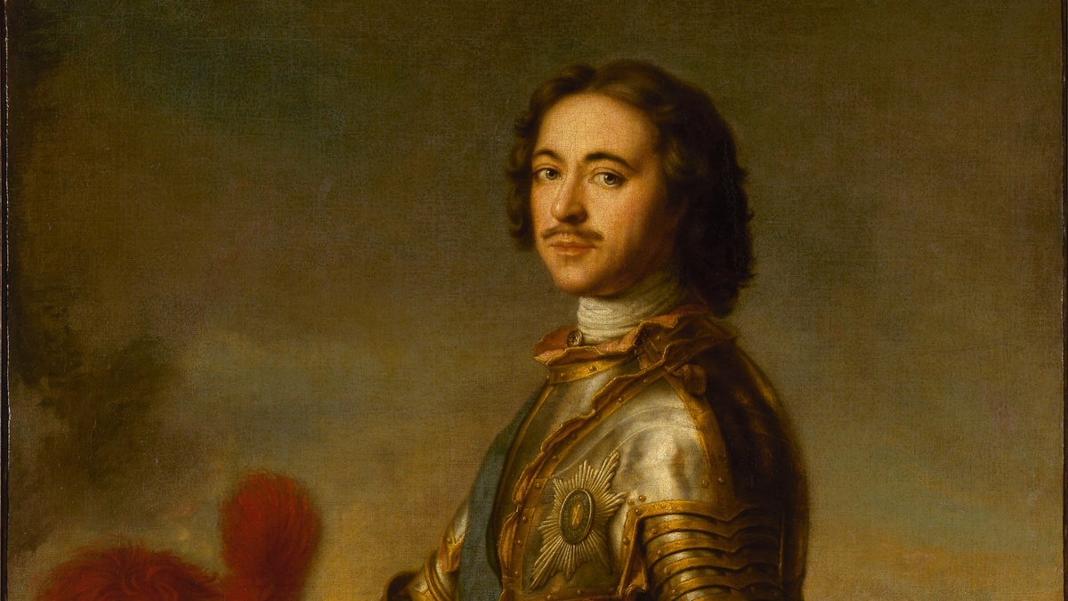 портрет Петра I , художник Жан-Марка Натье ,  1717 год