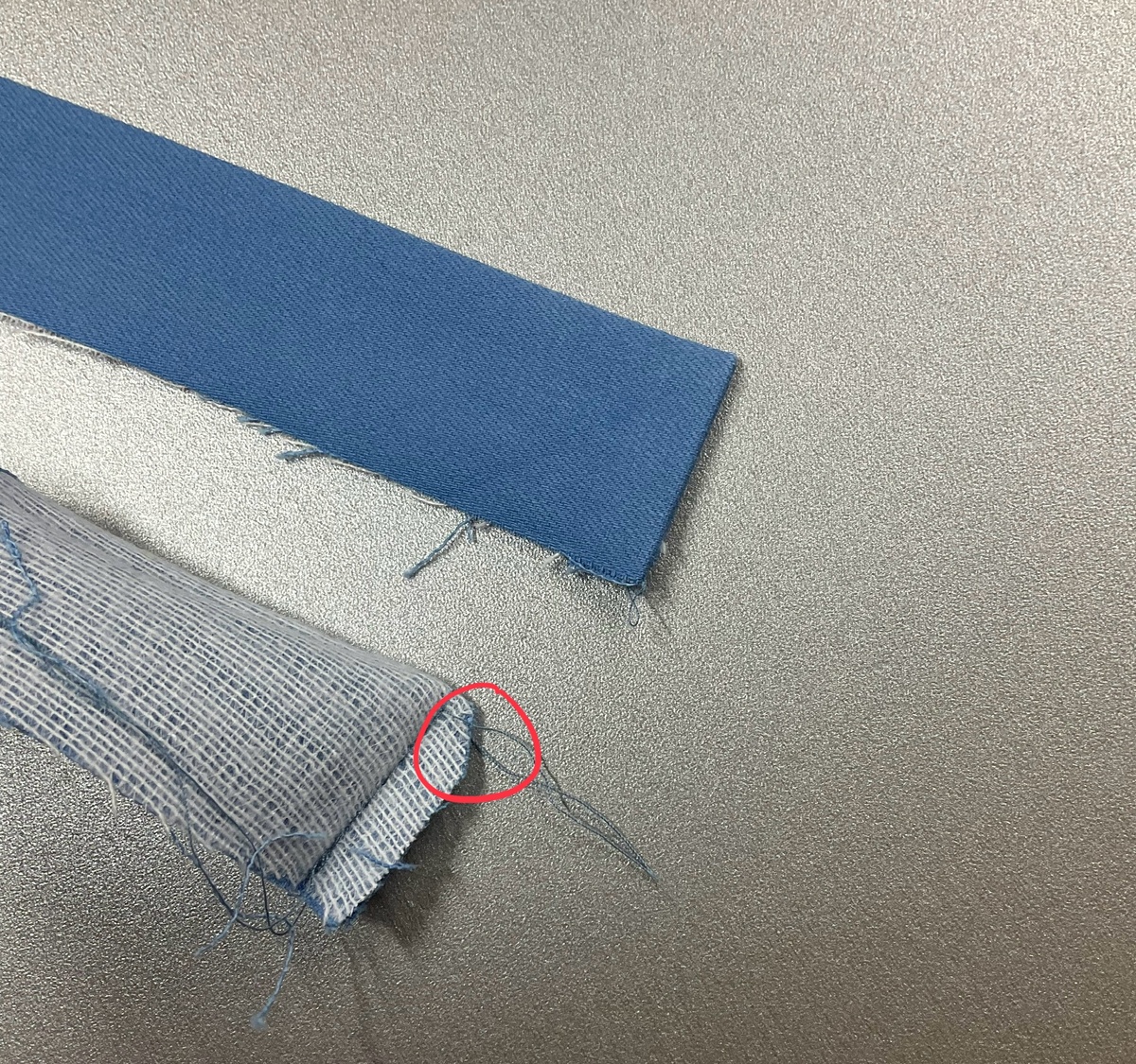 Не доходя до строчки срезаем. 