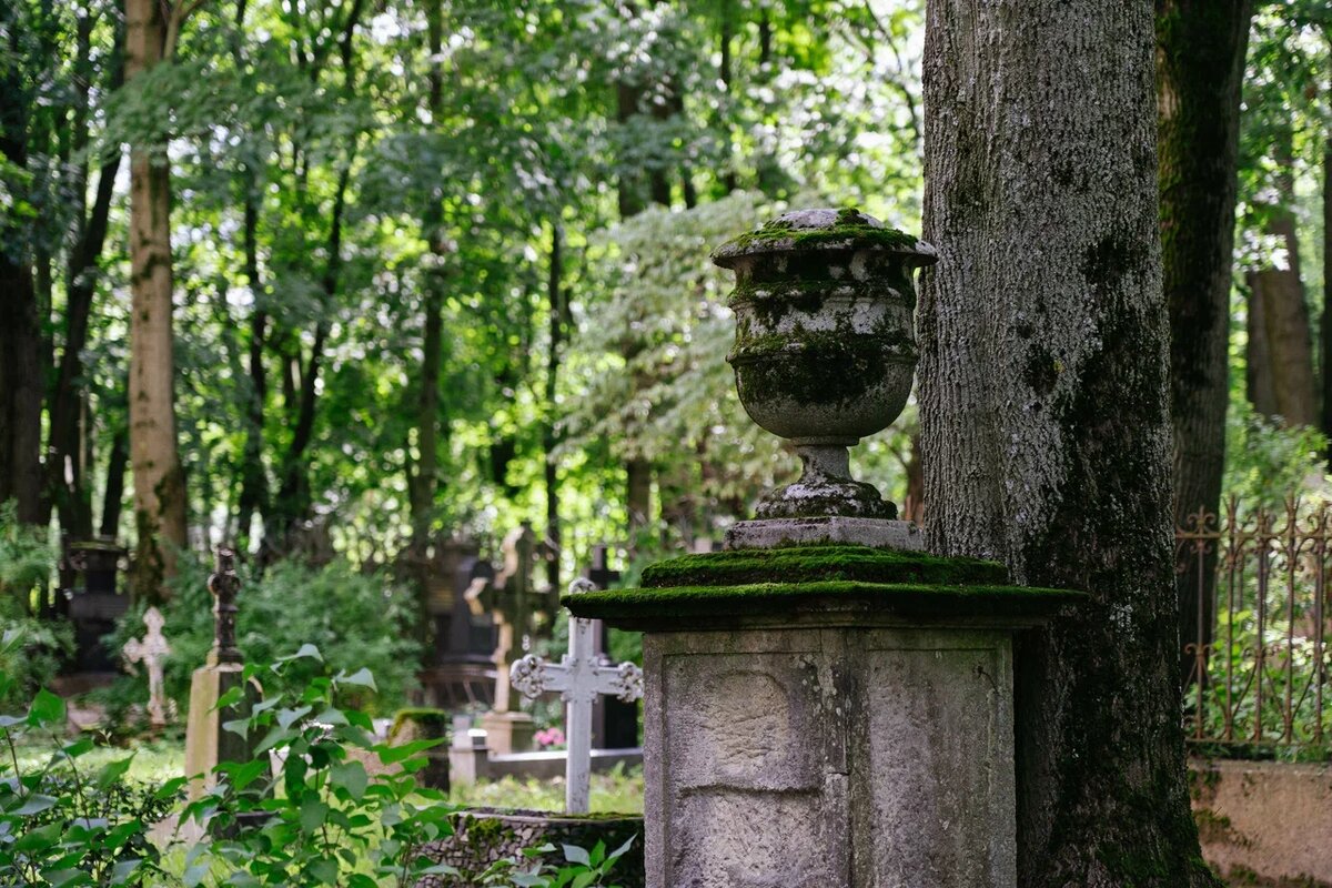 На территории некрополя