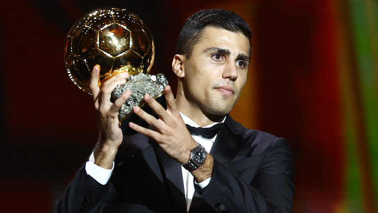    Родри — обладатель «Золотого мяча"-2024. Reuters