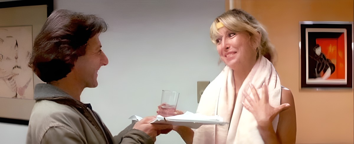 Тери с Дастином Хоффманом в "Тутси"