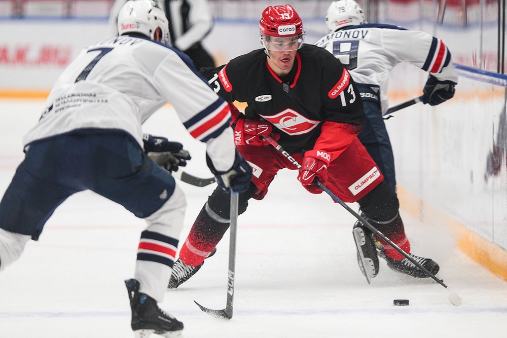    Михаил Мальцев (№ 13) органично вписался в состав московского "Спартака". / Getty Images