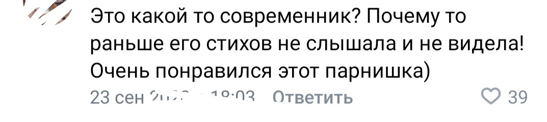 Скрин комментария из Вк