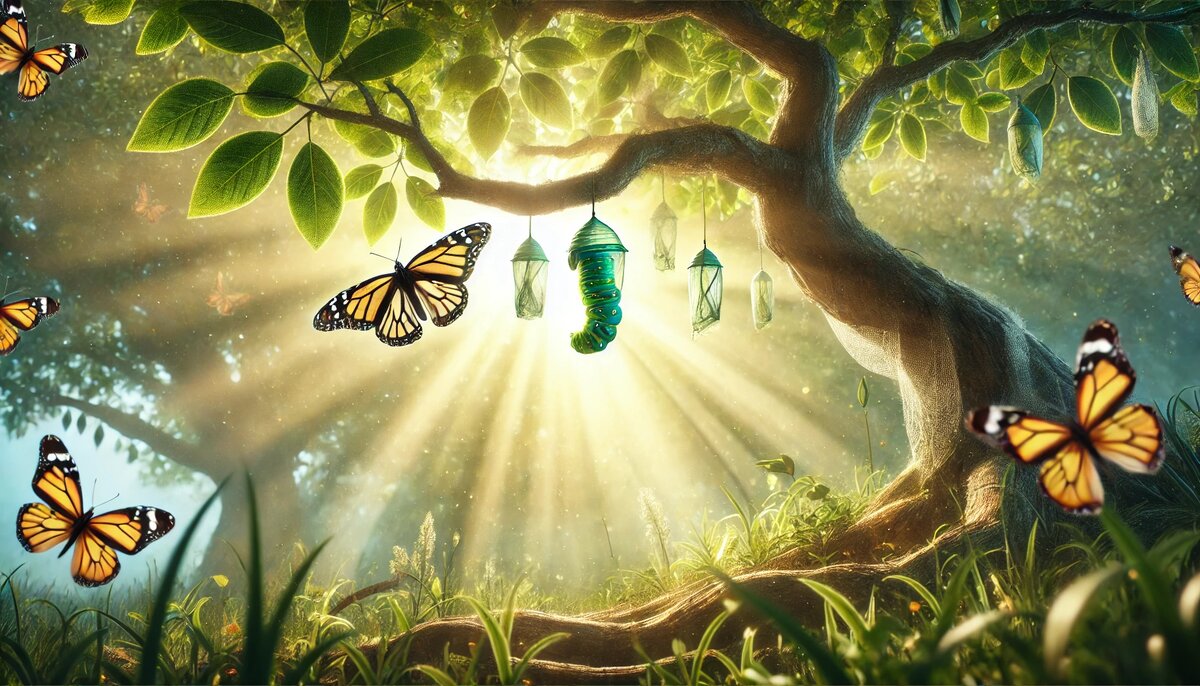 Гусеница всегда превращается в бабочку