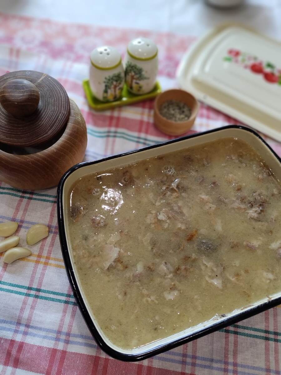 Деревенский холодец.