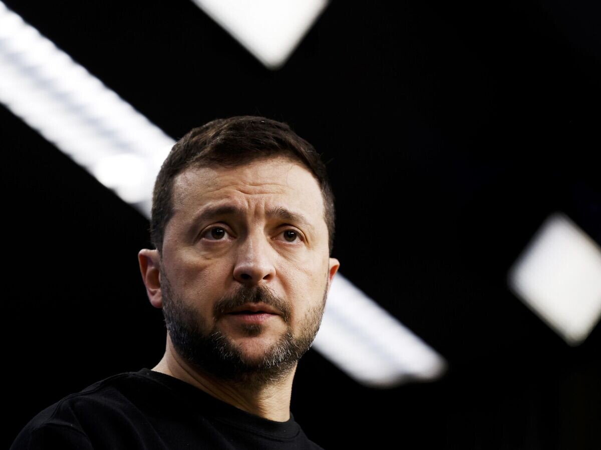    Владимир Зеленский на саммите ЕС в Брюсселе© AP Photo / Omar Havana