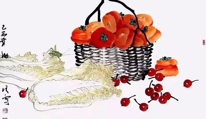 Хурма, пекинская капуста - главный урожай осени в Китае. Источник: сайт baidu.com