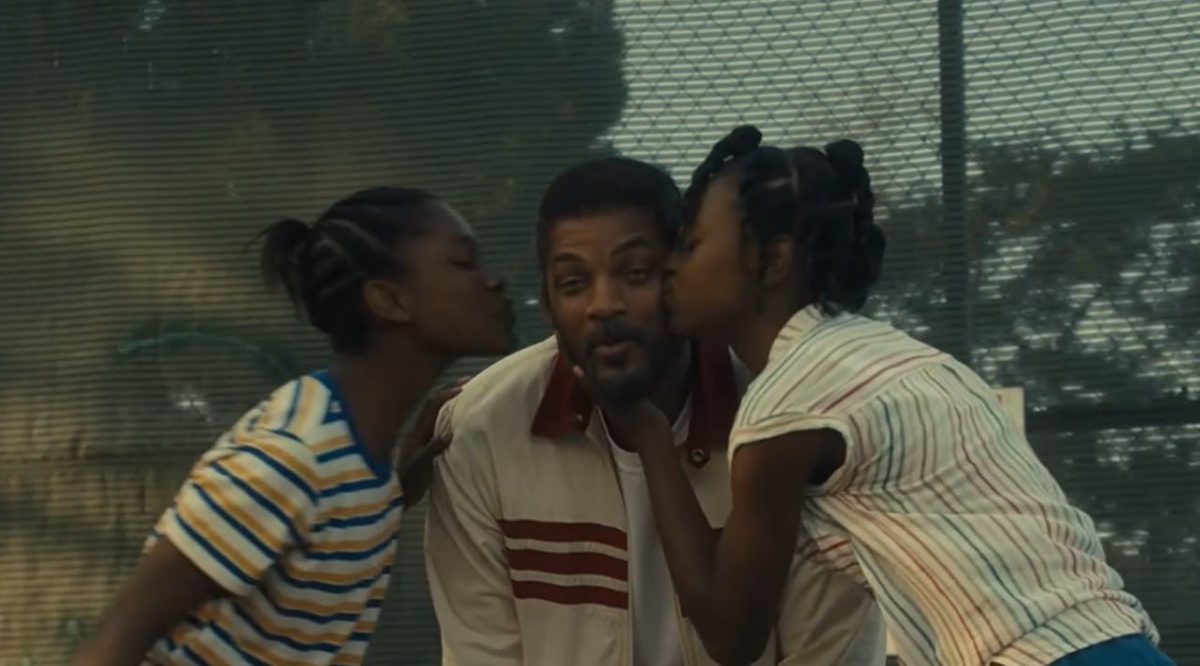 Кадр из фильма «Король Ричард» про жизнь и становление сестер Уильямс