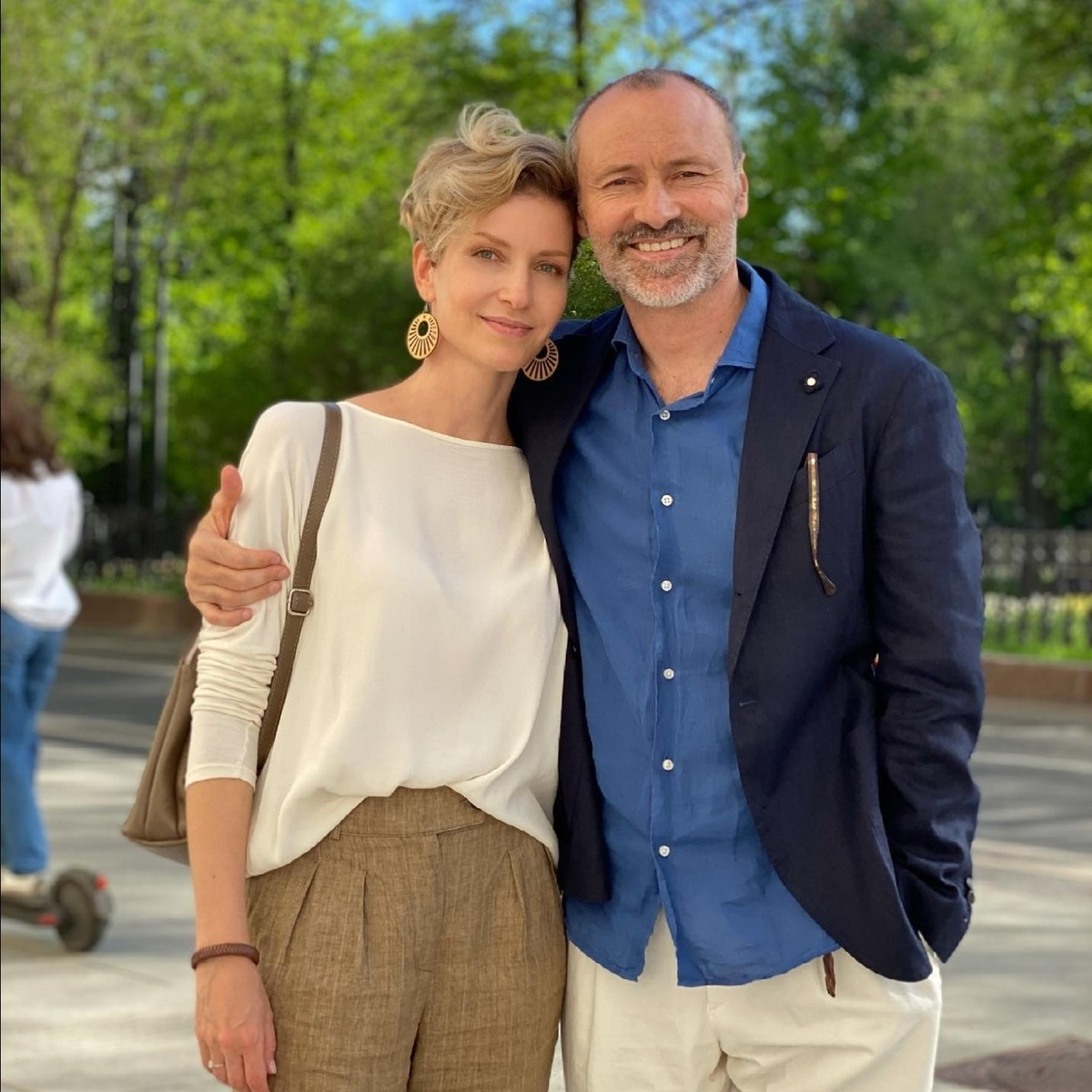 Актер Дмитрий Ульянов с женой Юлией