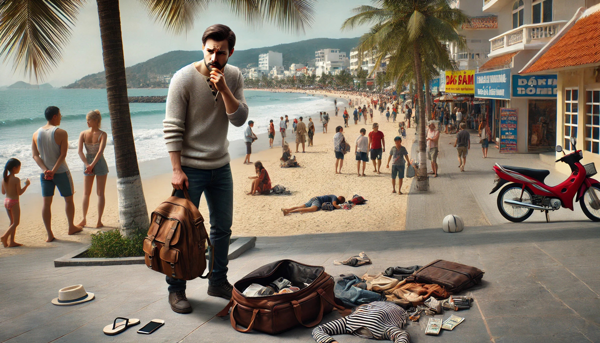 Озадаченый турист.