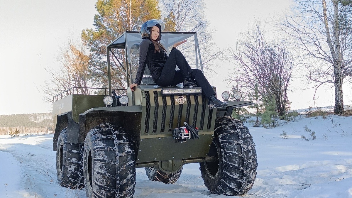 Квадроцикл «Байкал» в зимних условиях