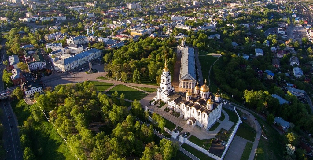 Центр города Владимира. Вид сверху. Фото из интернета.