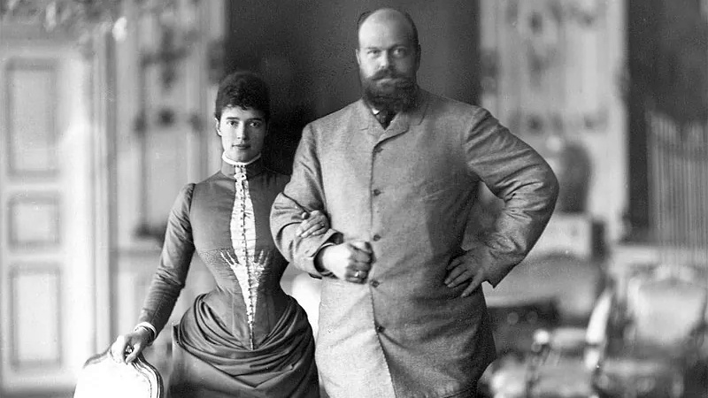 Мария Федоровна и Александр III в Дании, 1892 год