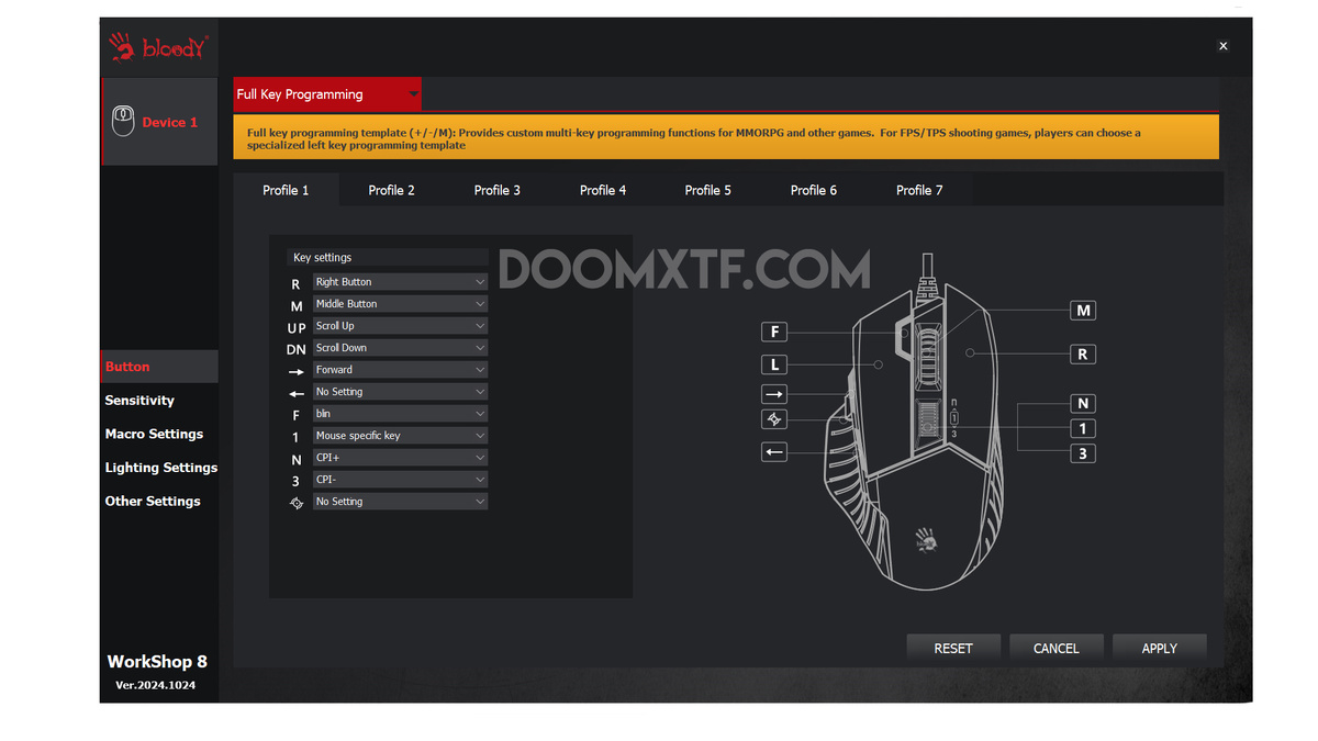 Программа Bloody 8 Workshop от A4tech.
