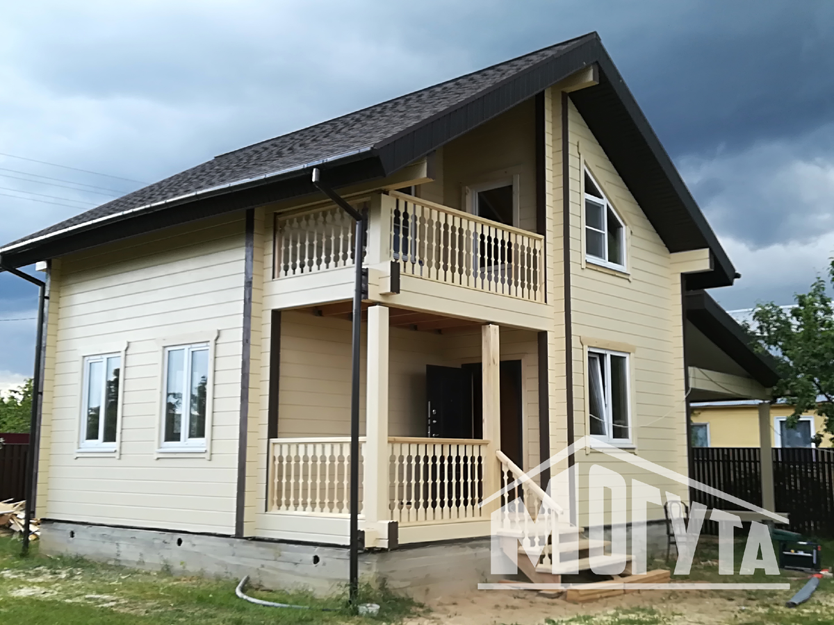 Дачный дом из бруса проект