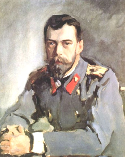 В. Серов. Портрет императора Николая II. 1900 г.
