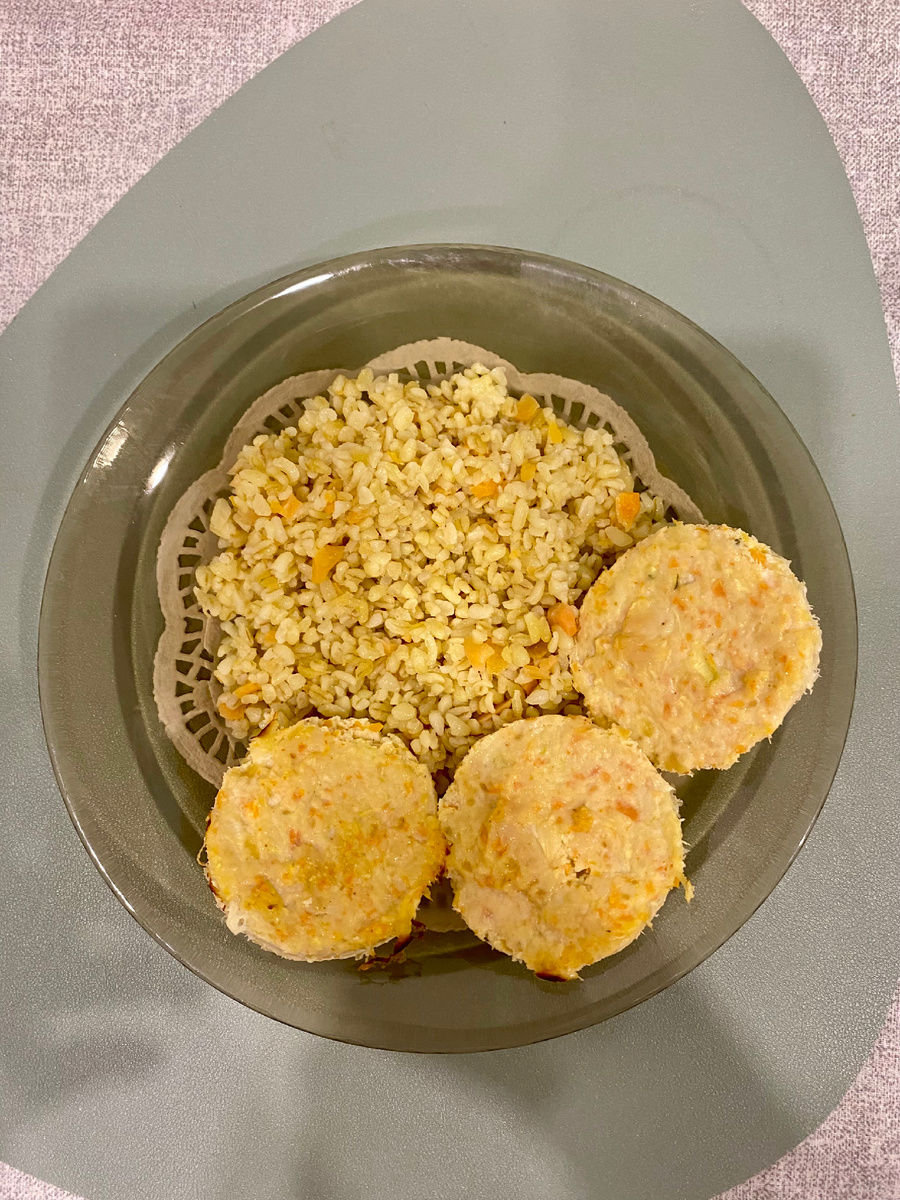 На ужин дополнила булгуром с морковкой 