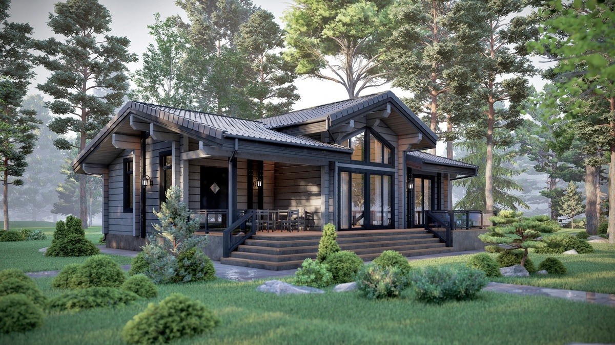 Классический загородный дом в КП «Сканди парк»