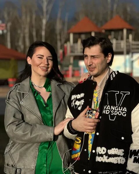    Саша Черно с бывшим мужем, фото: соцсети