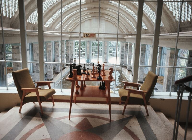 Бассейн санатория «Металлург» в советское время