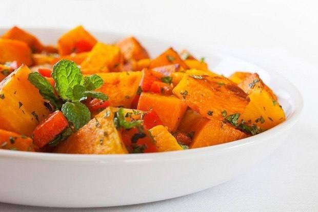 Лёгкий салат из тыквы