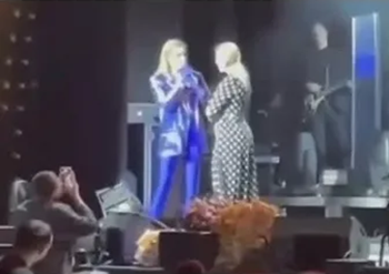 Стоп-кадр из скандального видеоролика двухлетней давности на концерте в Ереване