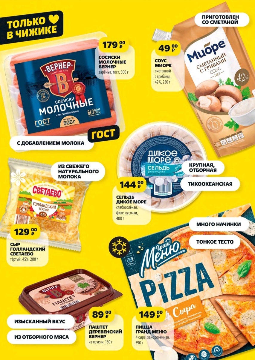 Электронный каталог товаров в Чижике.