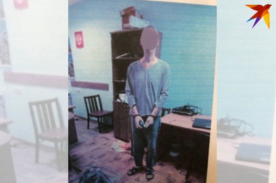 Олег Верещагин на следственном эксперименте. Фото: источник "КП"