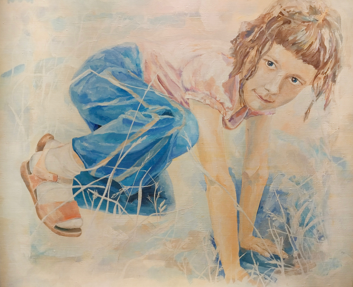 "Девочка в кошке" июнь-июль 2007, 60х70