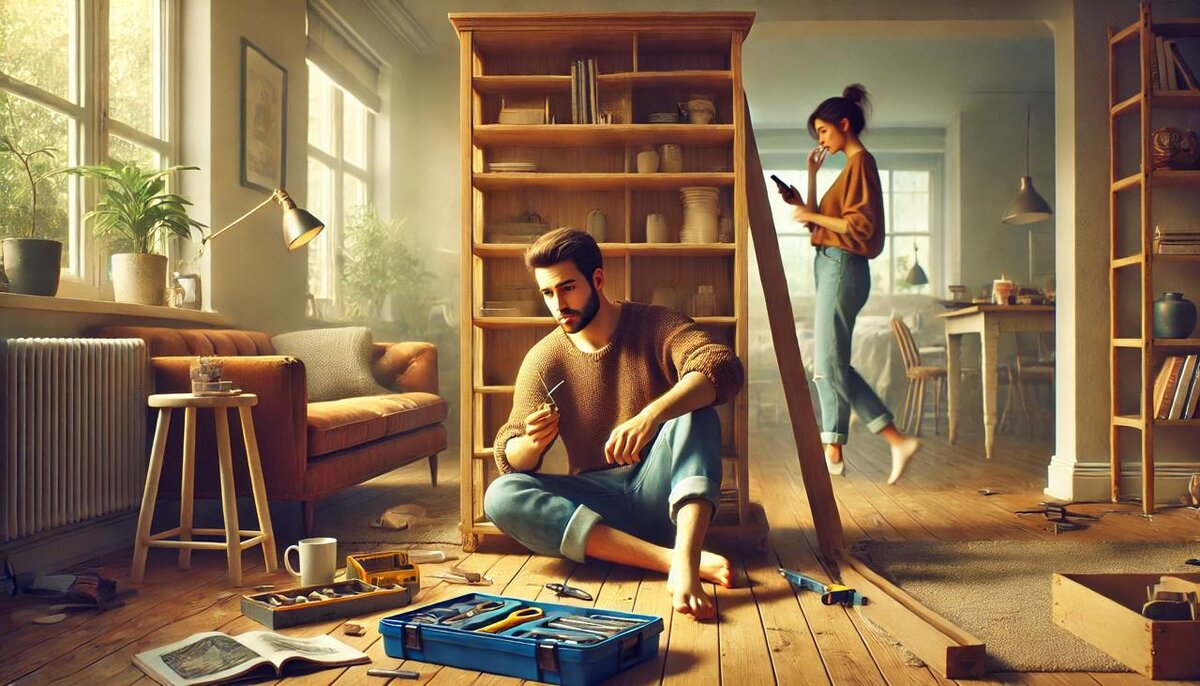 Так он проявляет любовь, а для нее - выполняет обязанности